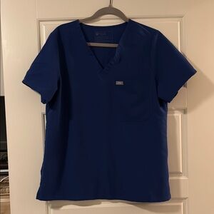 Women's FIGS royal blue large Catrina top